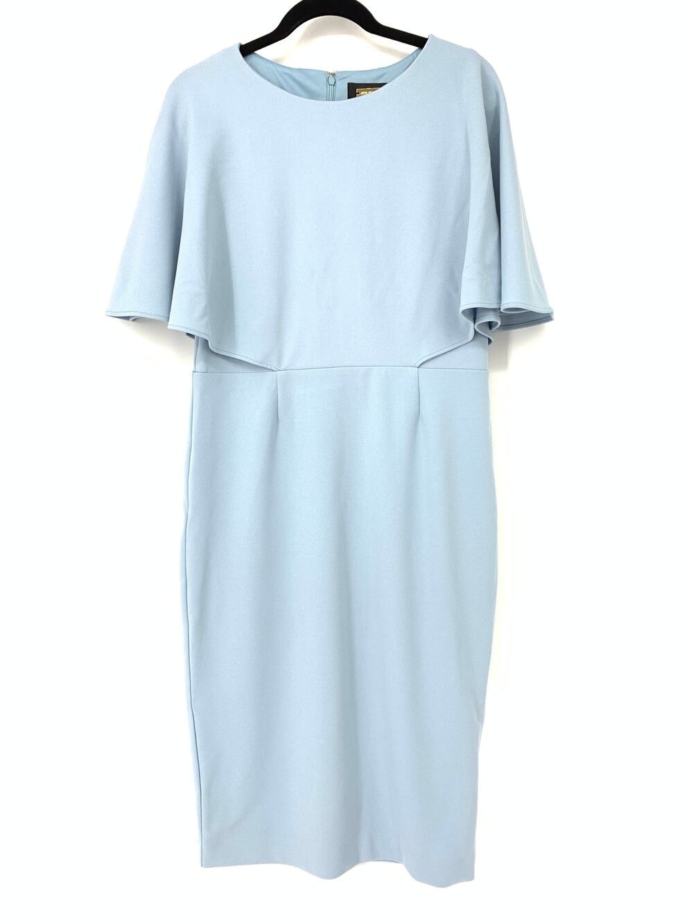 Alexia Admor Women's Size Large Riley Midi Sheath Dress Halogen Blue NWT